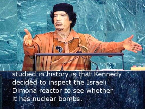 Gaddafi on JFK Conspiracy