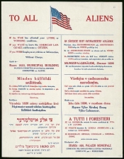 To all aliens 1917
