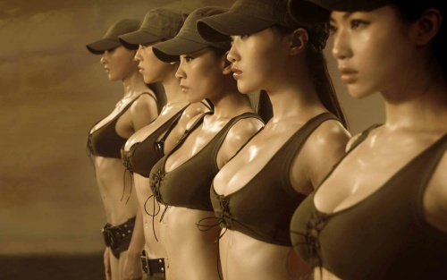 Chinese women army nurses