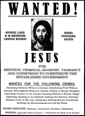 wanted jesus poster