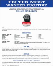 BIN LADEN REWARD