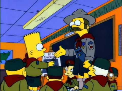 Scout Master Villian Simpsons