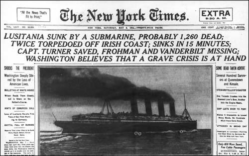 Lusitania Sank